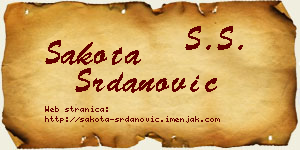 Šakota Srdanović vizit kartica